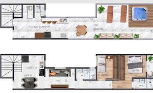 imagem 2 - Cobertura com 2 dormitórios à venda, 110 m² por R$ 583.000,00 - Vila Alice - Santo André/SP imagem 2 - Cobertura com 2 dormitórios à venda, 110 m² por R$ 583.000,00 - Vila Alice - Santo André/SP