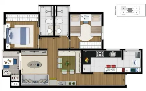 imagem 1 - Apartamento - Apartamento imagem 1 - Apartamento - Apartamento